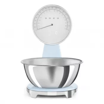 Smeg KSF01PBWW analog och digital köksvåg pastellblå