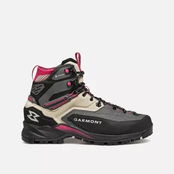 Garmont Akron Mid GTX damvandringsskor - grå/hallonrosa, storlek 40
