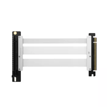 Corsair Premium PCIe 5.0 riser-kabel, 175 mm, x16-gränssnitt – vit
