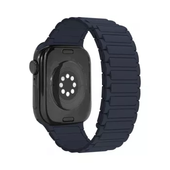 Mobilize silikonarmband – magnetiskt – för Apple 42/44/45/49mm – blått