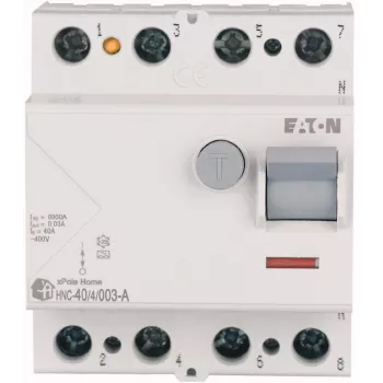 EATON HNC-40/4/003-A 40A 4P 30mA typ A RCCB jordfelsbrytare 6kA