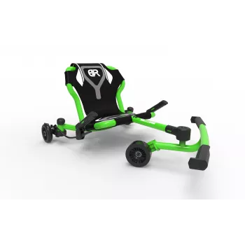 EzyRoller Drifter X Foot-Powered Drifting Go-Kart, 4-12 Years, Lime Green