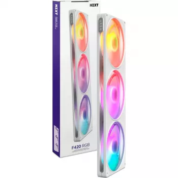 NZXT F420 RGB vätskekylare (vit, 420 mm)