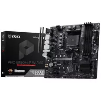 MSI PRO B550M-P WiFi6E moderkort (B550, AM4, mATX, AMD)