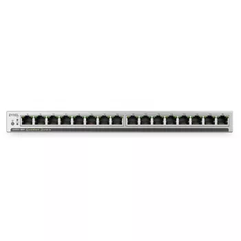 ZyXEL GS1100-16EP 16-portars Gigabit PoE+ ohanterad switch, 135W budget, fläktlös, slank