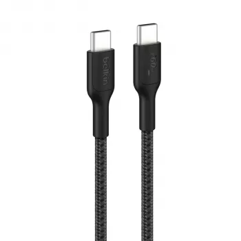 Belkin BOOST↑CHARGE flätad USB-C till USB-C-kabel 60W 2m svart