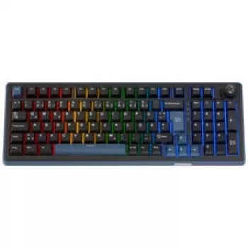 Ducky OK-M 98 gaming-tangentbord, 98%-layout, hot-swappable, RGB, ISO - KTT linjära switchar