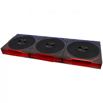 Lian Li UNI FAN TL FLEX Wireless ARGB 120mm fläkt 3-pack med kontroller – svart
