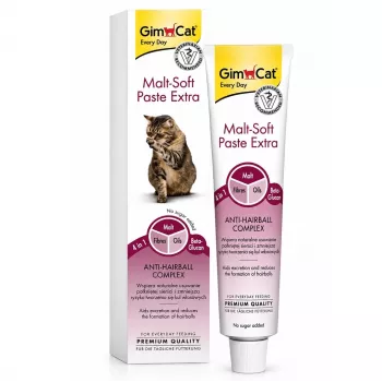 GimCat Malt-Soft Paste Extra - pälsbollspasta för katter, 100g