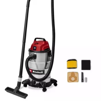 Einhell TC-VC 3055 S 30 l våt- och torrdammsugare, 950 W, rostfri behållare, blåsfunktion