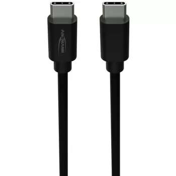 ANSMANN USB-C till USB-C data- och laddkabel 2 m svart 60W PD