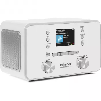 TechniSat DigitRadio 550 IR internet DAB+ FM-radio med Bluetooth, Spotify Connect, 20W stereo, färg-TFT-display, vit