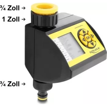 Delock bevattningsdator – 1-zons elektronisk timer för automatisk trädgårdsbevattning