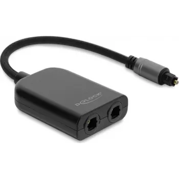 Delock S/PDIF TOSLINK-fördelare 1 ingång 2 utgångar