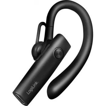 LogiLink BT0078 öronbygel Bluetooth 5.4-headset med mikrofon, svart