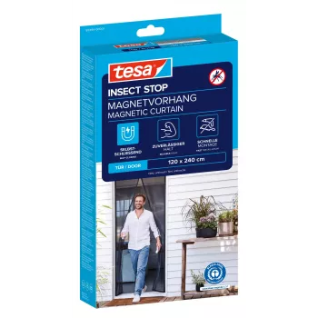 tesa Insect Stop magnetisk flugnätdörr antracit 1,2 x 2,4 m