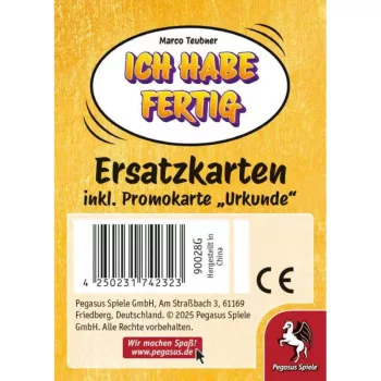 PEGASUS Ich habe fertig - ersättningskort inkl. promocertifikat (expansion)