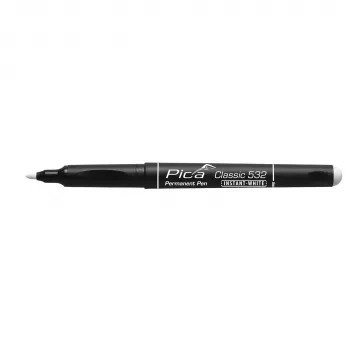 PICA-MARKER Pica permanentmarker INSTANT vit, rund spets, 1-2mm
