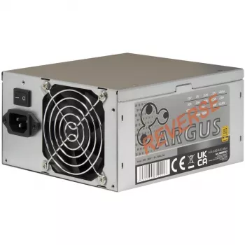 Inter-Tech HA-600AA2-Rev 600W ATX-nätaggregat – svart, icke-modulärt, 120mm fläkt