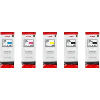 Canon Original PFI-320 bläckpatroner - 5-pack multipack cyan magenta gul svart - Original - svart