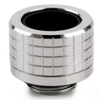 Thermal Grizzly DeltaMate slangkoppling, mässing – blanknickel, för 14 mm hårda slangar, G1/4 inch gänga