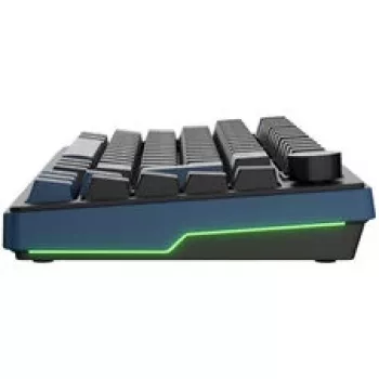 Ducky OK-M 75 mekaniskt gamingtangentbord, 75%-layout, hot-swappable, RGB, ANSI, KTT Wine Red switches