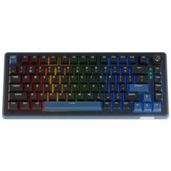 Ducky OK-M 75 mekaniskt gamingtangentbord, 75%-layout, hot-swappable, RGB, ANSI, KTT Wine Red switches
