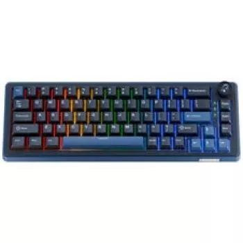 Ducky OK-M 65 mekaniskt speltangentbord, 65 % formfaktor, hot-swappable, RGB-bakgrundsbelysning, ANSI-layout, KTT Baby Blue-switchar