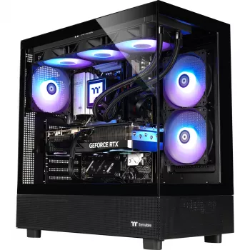 Thermaltake FTW V270 gaming-stationär dator (Intel Core i7-15700K, RTX 5070 Ti, 32GB DDR5, 2TB NVMe, Windows 11 Home, svart)