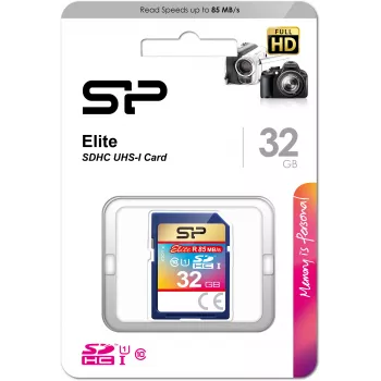 Silicon Power Elite SDHC 32GB UHS-I minneskort (SP032GBSDHAU1V10)
