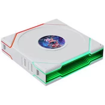 Lian Li UNI FAN TL120 LCD FLEX Wireless ARGB vit 120 mm Reverse Blade chassifläkt