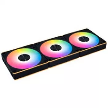Lian Li UNI FAN CL FLEX Wireless ARGB Reverse Blade 120mm PWM fläkt 3-pack med kontroller, svart