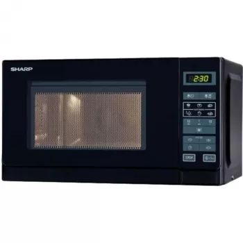 Sharp R-242(BK)W Solo Microwave - 20 Liters - 800 W - Black