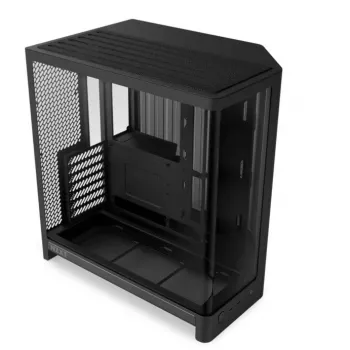 NZXT H6 2026 Mid-Tower Airflow gamingchassi svart härdat glas