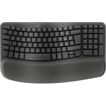 Logitech Ergo Series Wave Keys for Business trådlöst ergonomiskt tangentbord, italiensk layout, Graphite