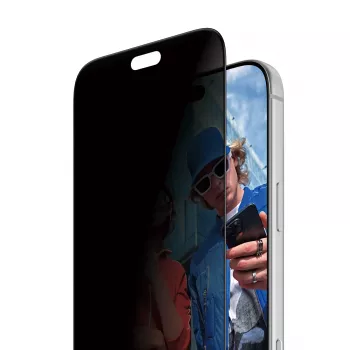 PanzerGlass 2-vägs integritetsskärmskydd för iPhone 17 Pro Max / 18 Pro Max, Ultra-Wide Fit med FastFit