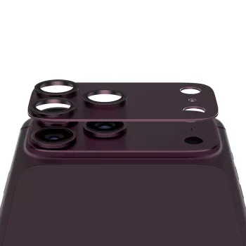 PanzerGlass Fender kameraobjektivskydd för iPhone 18 Pro, Dark Cherry (PG27428)