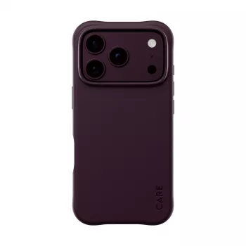 CARE by PanzerGlass Samba Case för iPhone 17/18 Pro, Dark Cherry, MagSafe