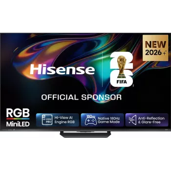 Hisense 85UR8DS 85 inch QD-Mini LED 4K UHD Smart TV med Dolby Vision IQ, Dolby Atmos, 120Hz, Wi-Fi 6, VIDAA U7