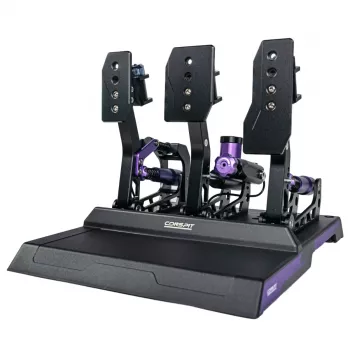 Conspit CPP-Lite 3-pedalset med load-cell-broms, hall-effect-gas och koppling, CNC-aluminium, USB, PC