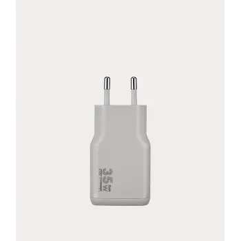 TUCANO ONE POWER KIT 35W GaN-laddare med 60W USB-C-kabel - silver