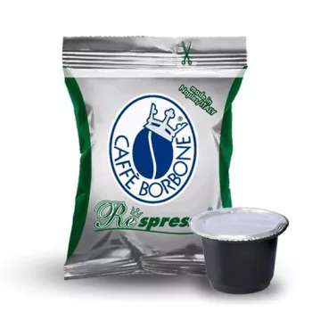 Caffè Borbone Respresso koffeinfria kaffekapslar, Nespresso-kompatibla, 50 st, 5 g styck