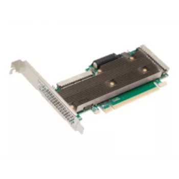 Broadcom MegaRAID 9760W-32i PCIe 5.0 x16 NVMe/SAS RAID-kontroller, 32 interna portar, 8GB cache, låg profil