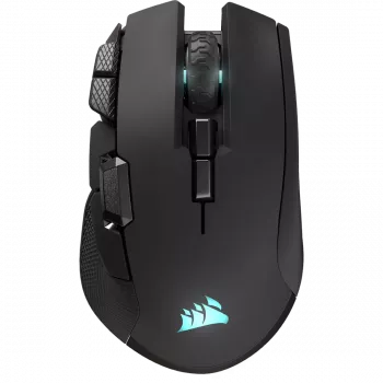 CORSAIR Ironclaw Wireless SE gaming-mus - 26 000 DPI, optisk, SLIPSTREAM Wireless, Bluetooth, USB, RGB, svart