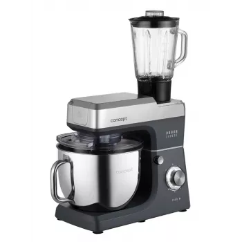 CONCEPT RM6000 planetmixer 1900W 6,5L rostfri skål, 8 hastigheter + pulse, silver/svart