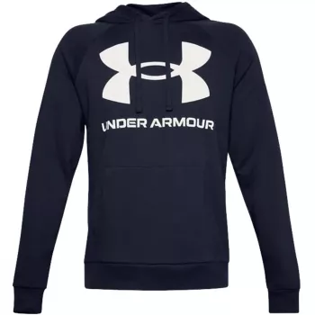 Under Armour Rival Fleece Big Logo HD Hoodie Herr Marinblå 1357093 410