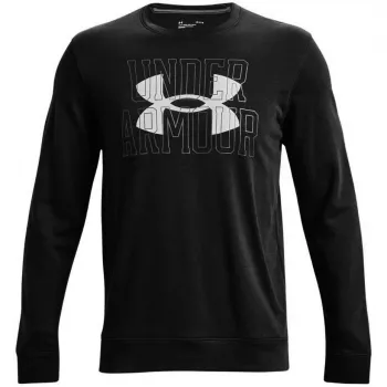 Under Armour UA Rival Terry Logo Crew herrsweatshirt svart 1370391 001