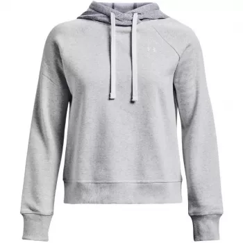 Under Armour dam Rival Fleece Colourblock hoodie mod grå/vit
