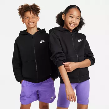 Nike Sportswear Club Fleece barn kapuzenpullover svart FD3004-010 storlek S