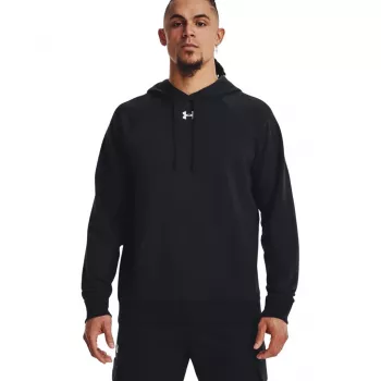Under Armour herr Rival Fleece hoodie svart 2XL